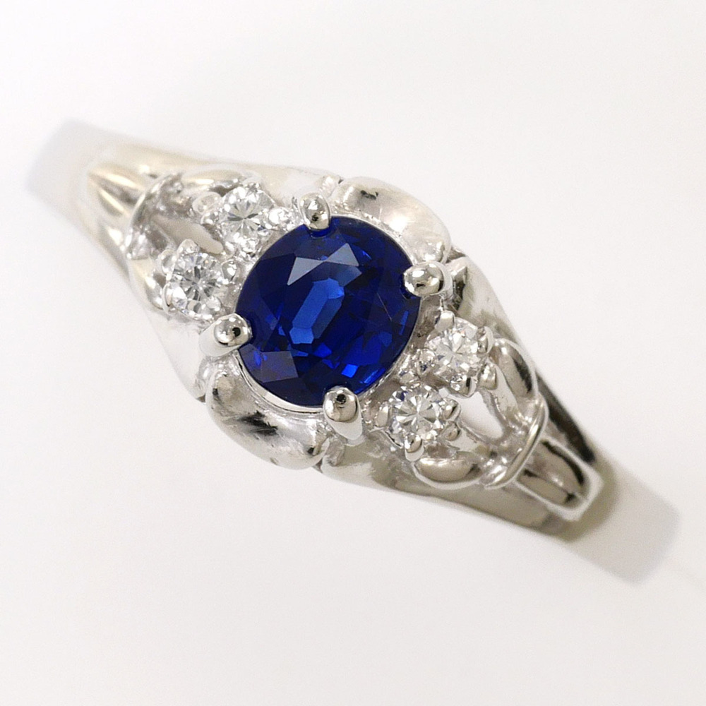 VINTAGE Silver Diamond Ring
